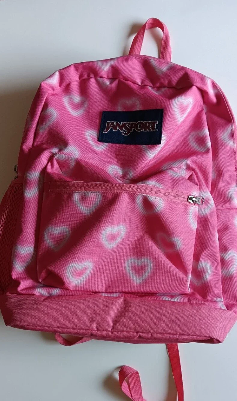 Jansport Pink Heart Backpack